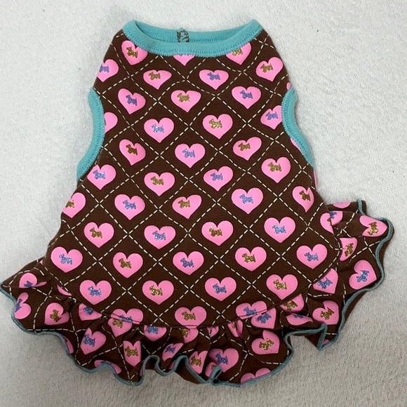 Heart Patterned Dog Dress - Picture 3 of 8